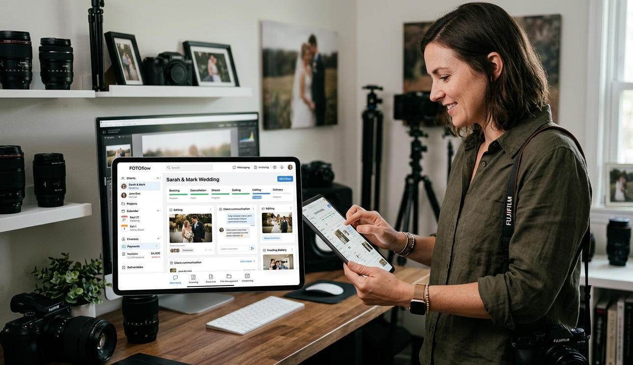 App flusso di lavoro fotografico